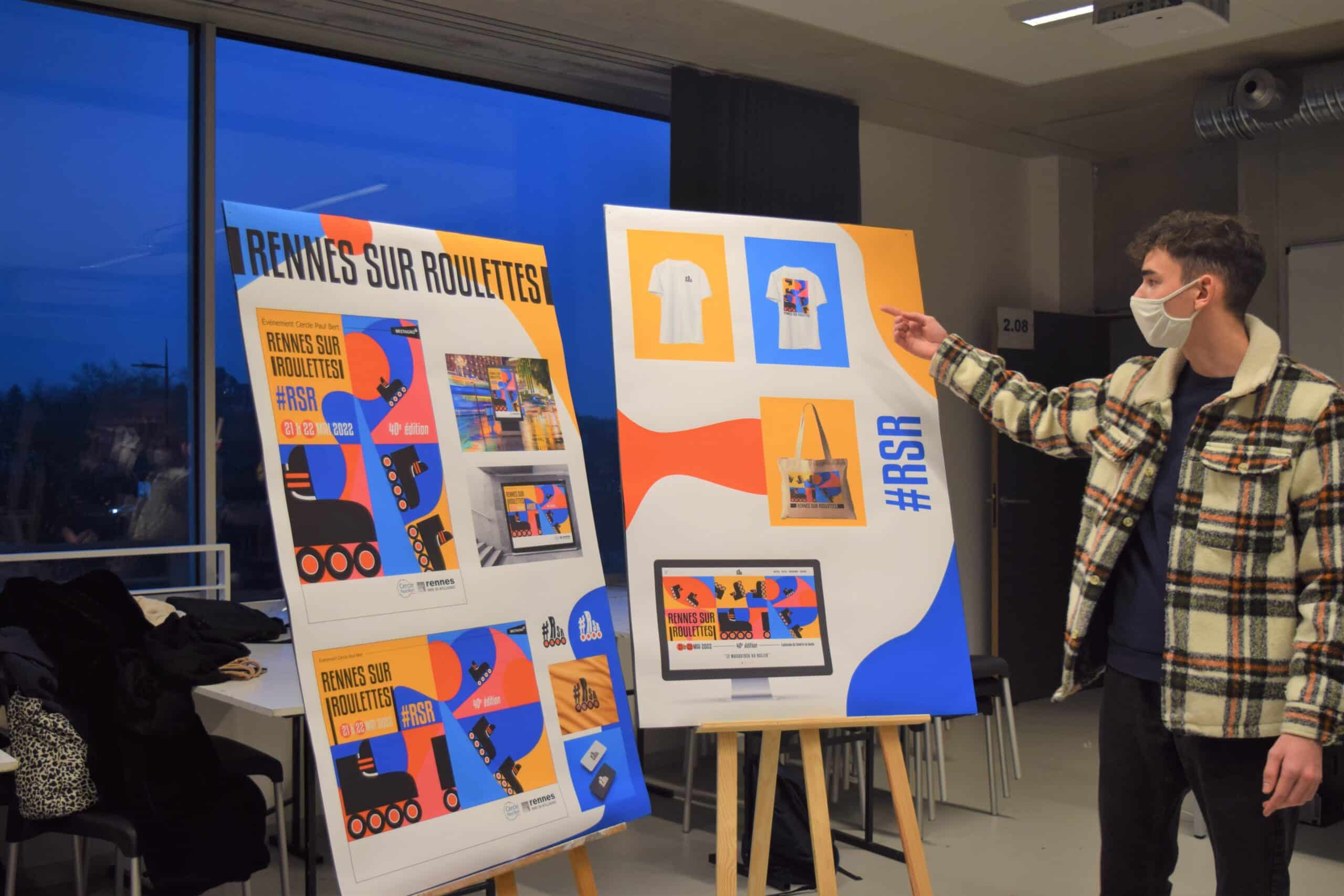 Présentation Affiche Rennes sur Roulettes 2022 