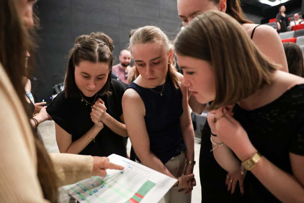 étudiants concentrés