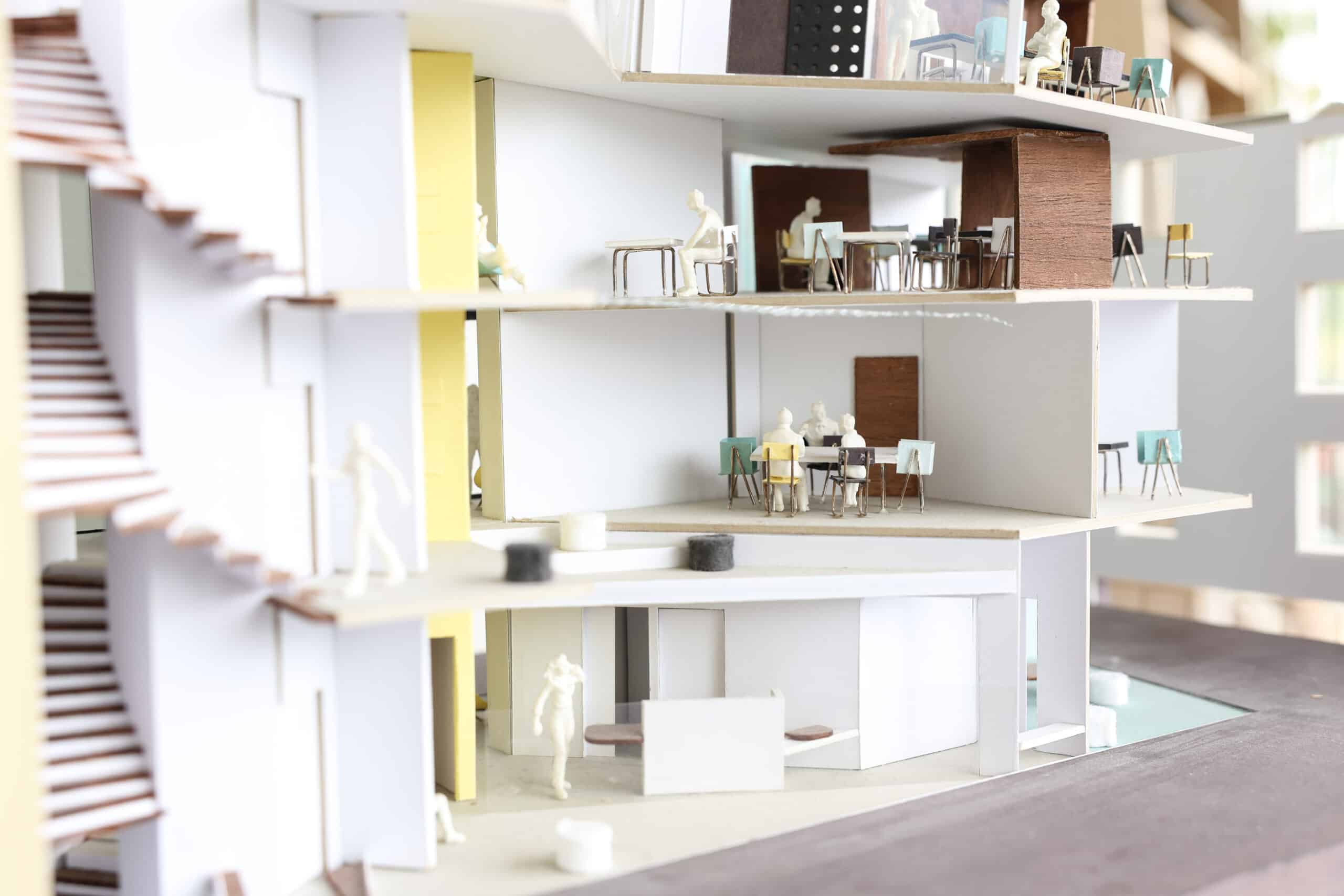 maquette d'agencement d'espace