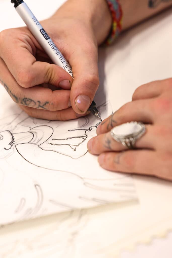 dessin crayon par étudiant