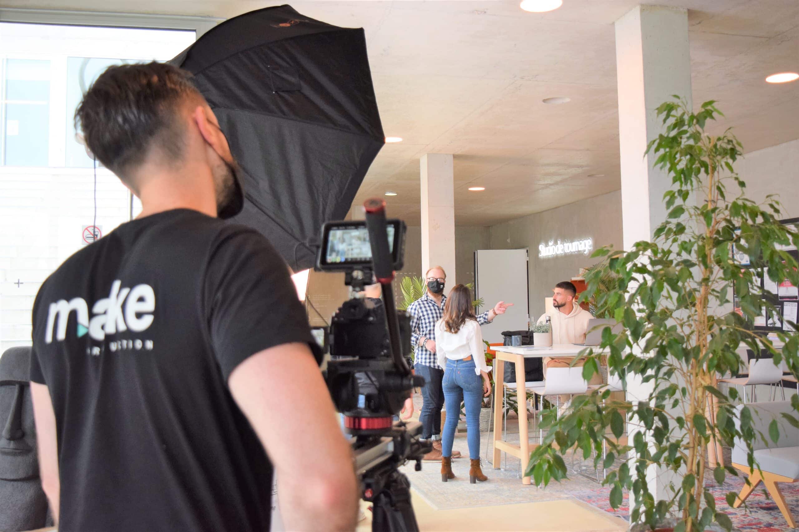 Tournage aux écoles créatives 