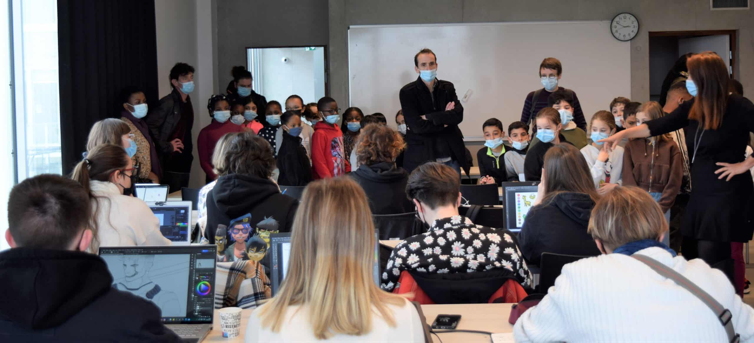 Les écoliers des Gantelles retrouvent les étudiants en ICA 