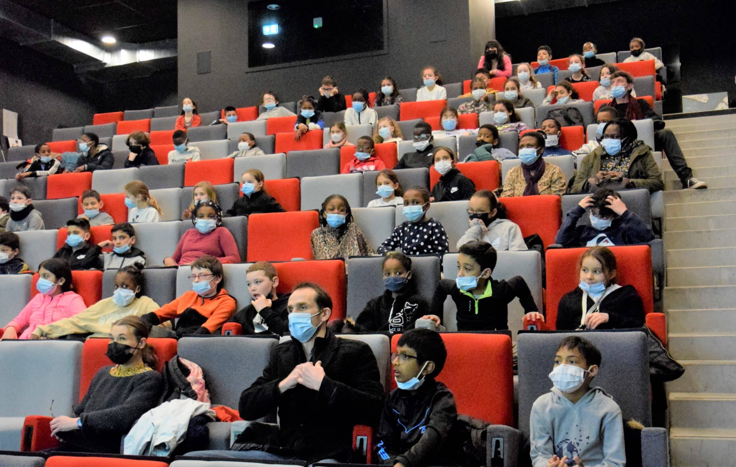Découverte du projet dans l'auditorium