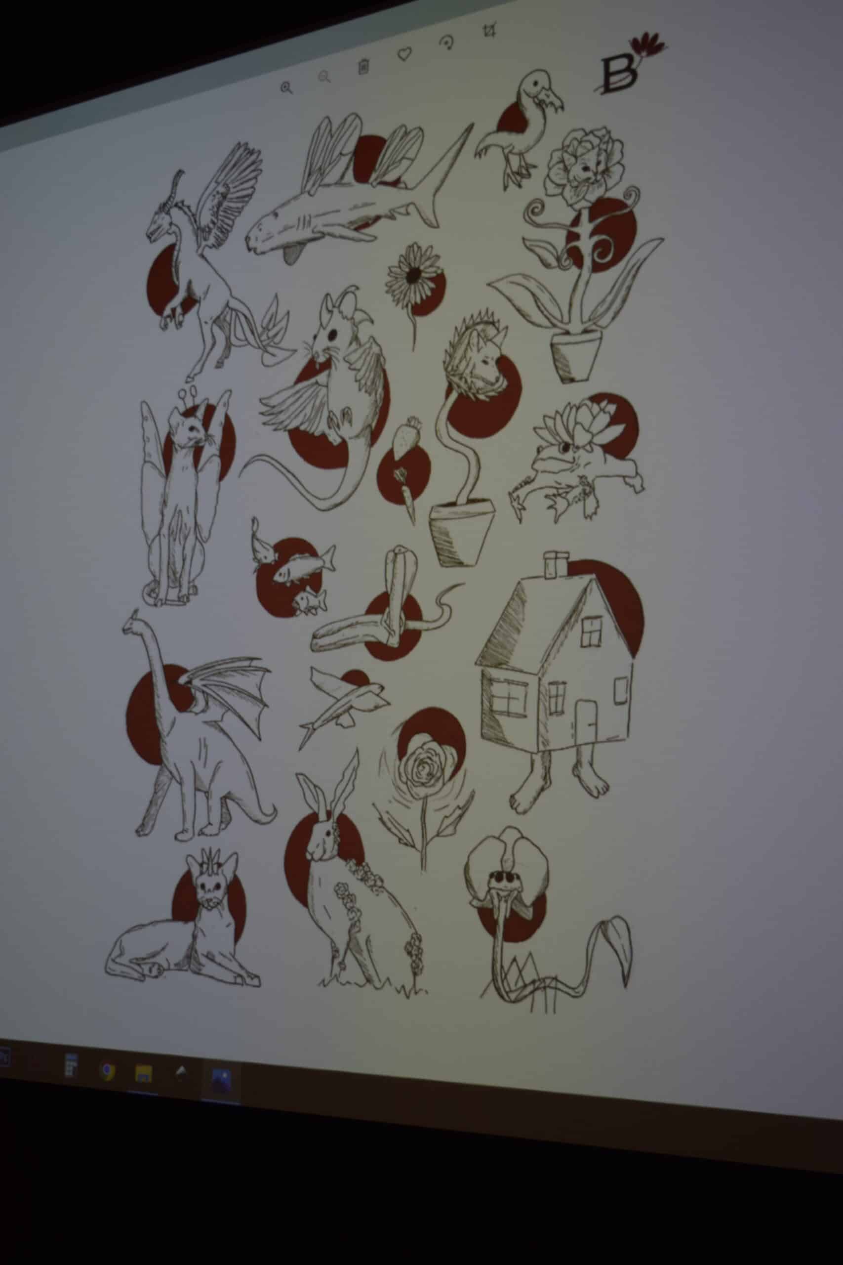 Visuels mis en forme par les étudiants en ICA