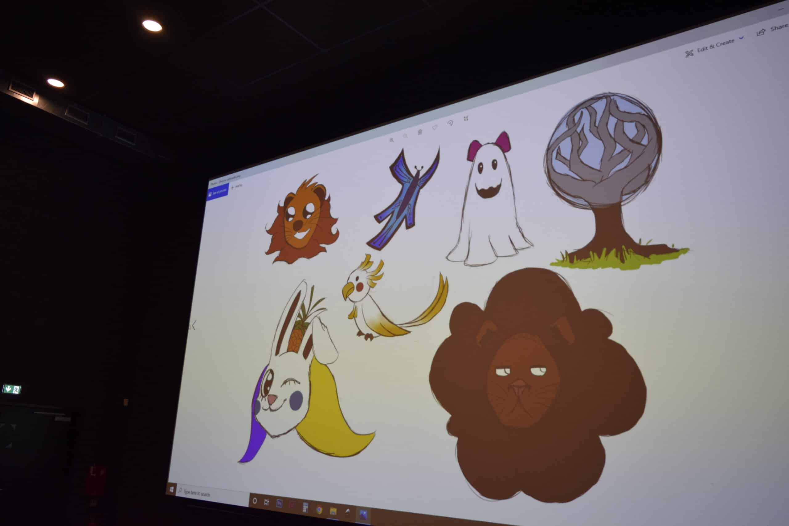 Visuels mis en forme par les étudiants en ICA