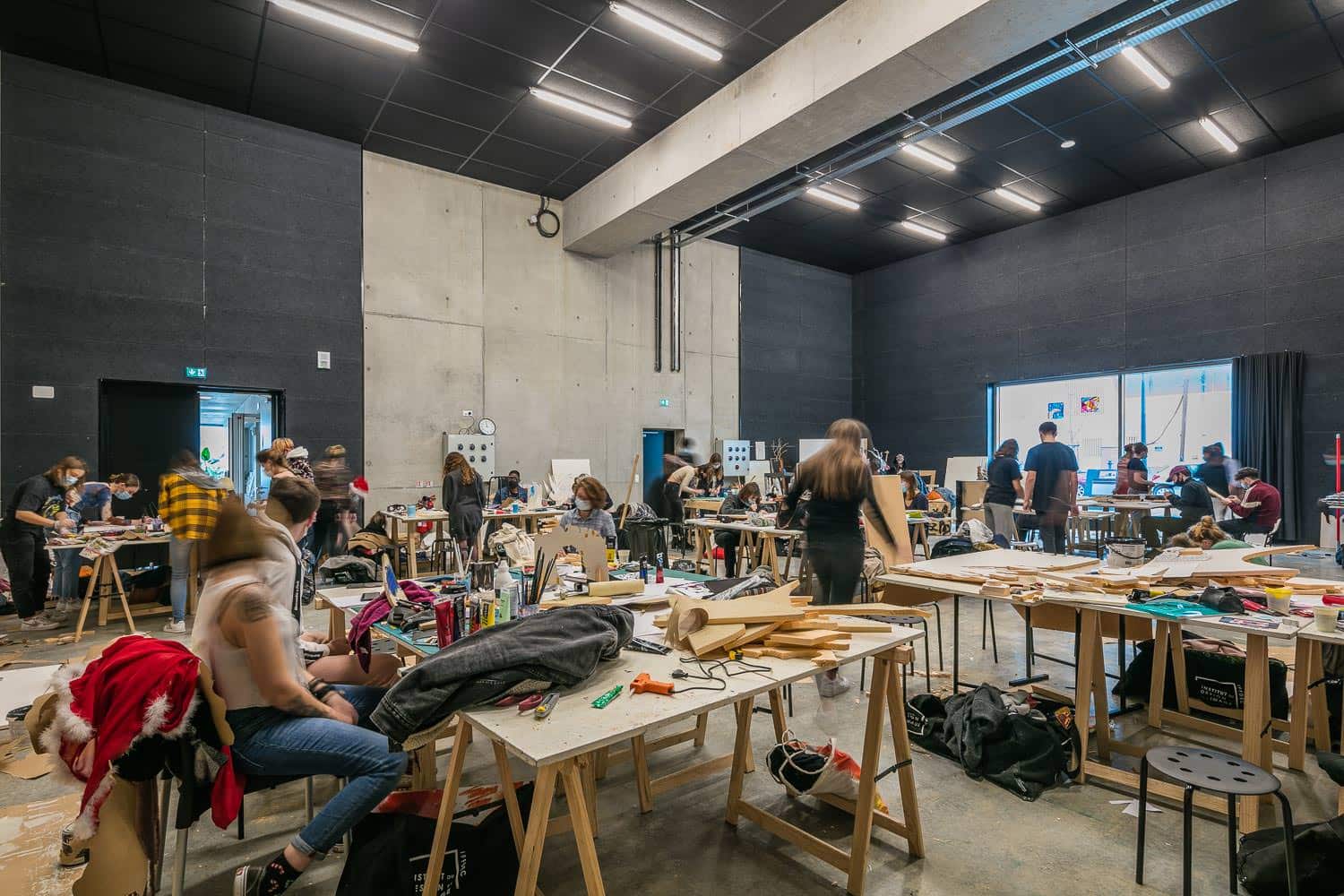 étudiants iffdec salle de design