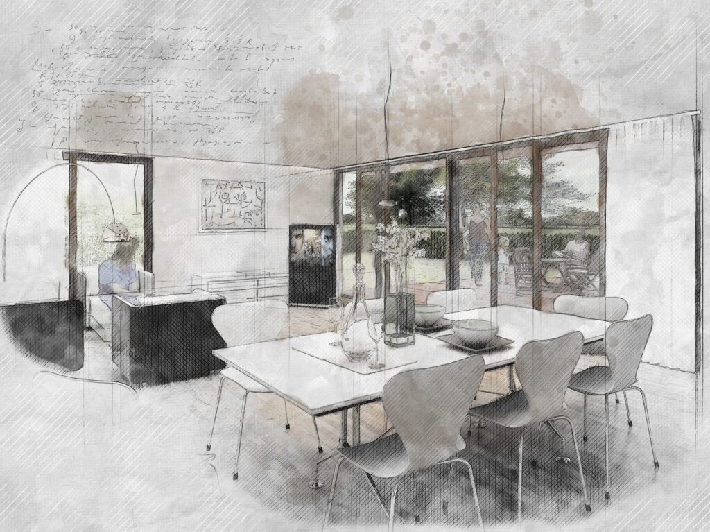 visuel de projet d'aménagement en architecture d'intérieur