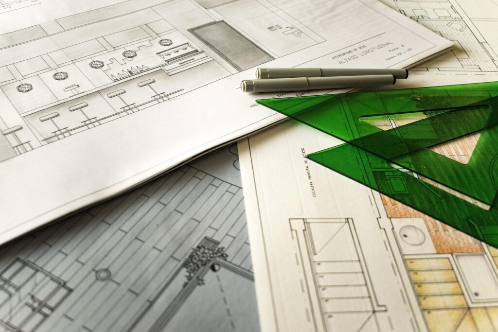 avancement du projet d'architecture d'intérieur