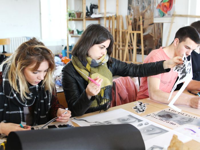 Atelier sérigraphie organisé par Le Kiosque (Mayenne)